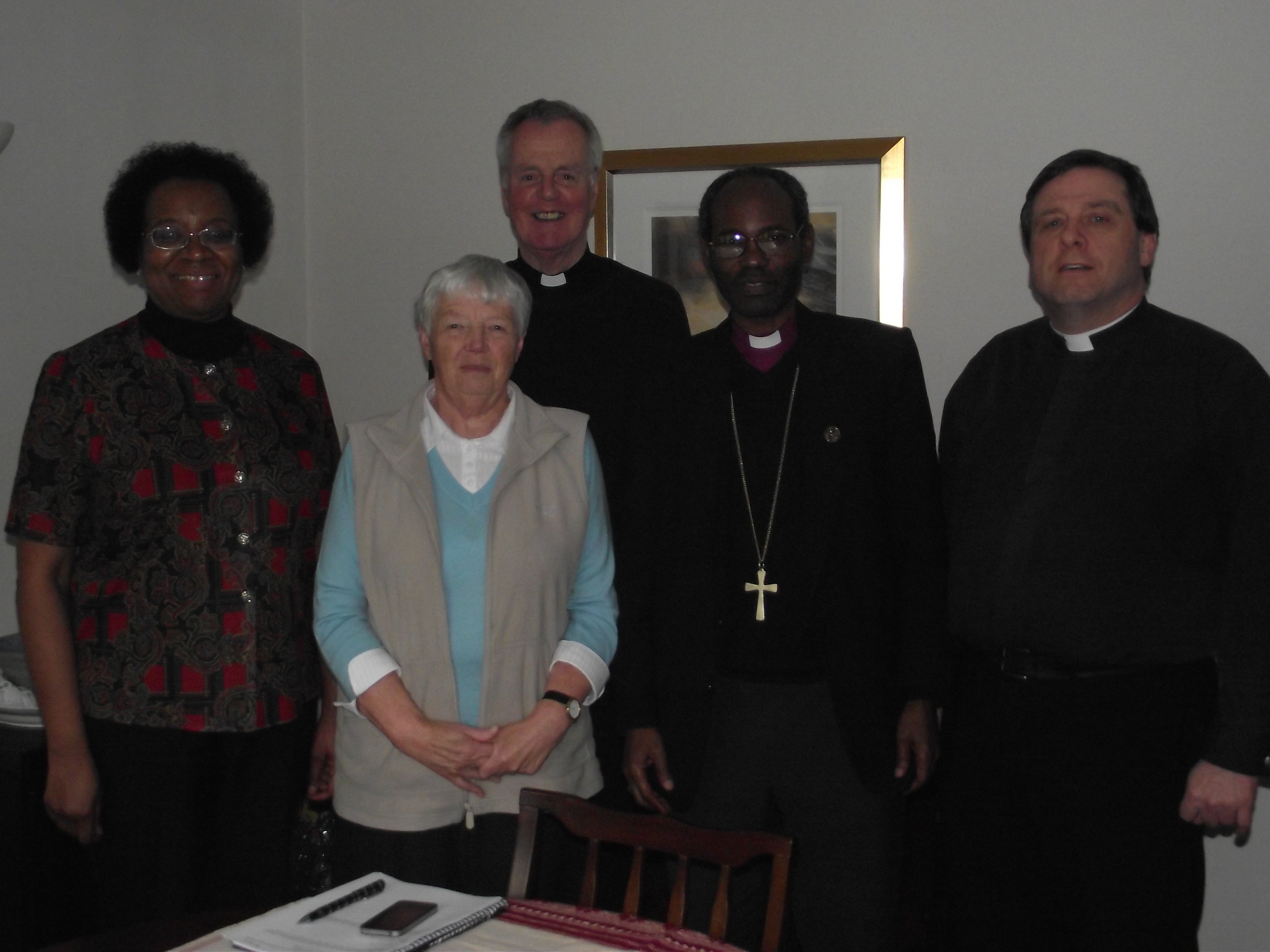 Bishop Mwita with members of the Wakefield Diocese Tanzania Link Committee