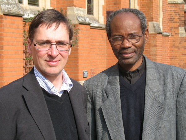 Bishop Mwita with Dr Ian Shaw (Director of Scholarship Programme, Langham Partnership UK & Ireland). Langham and Ridley co-funded Mwita's UK visit.