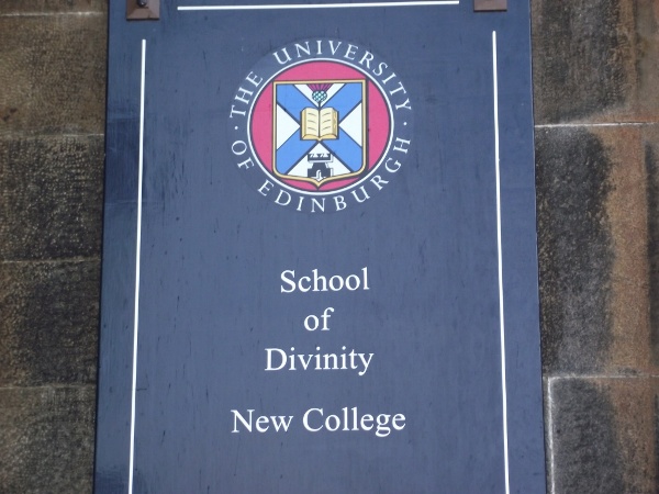 Signboard, School of Divinity, Edinburgh University