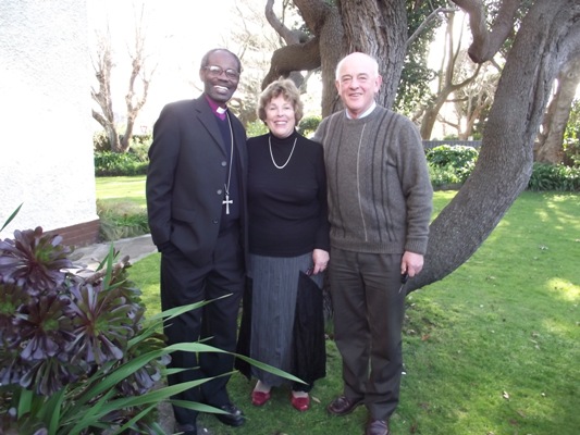 Bishop Mwita with his Wanganui co-hosts Mary and John Rowan