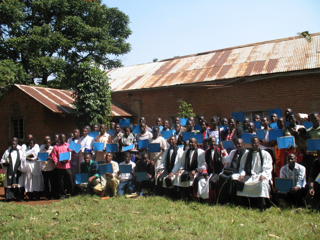 A group photo of 53 Evangelists after graduating on Sunday 30 June, 2013.