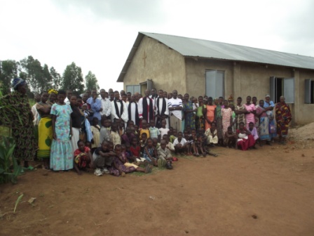 Kemairi congregation with Bishop Mwita