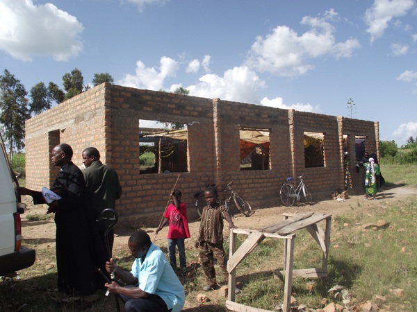 Nyagisya parish church building under construction