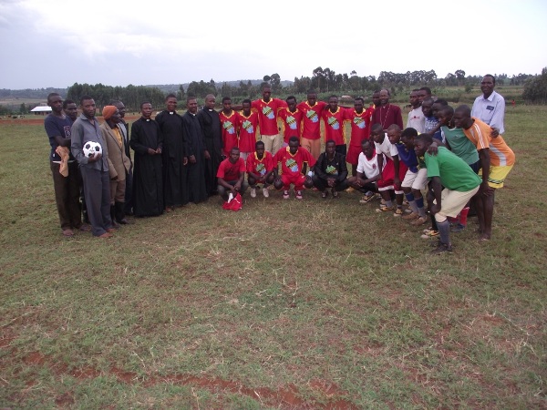 Group photo of church and village youth teams